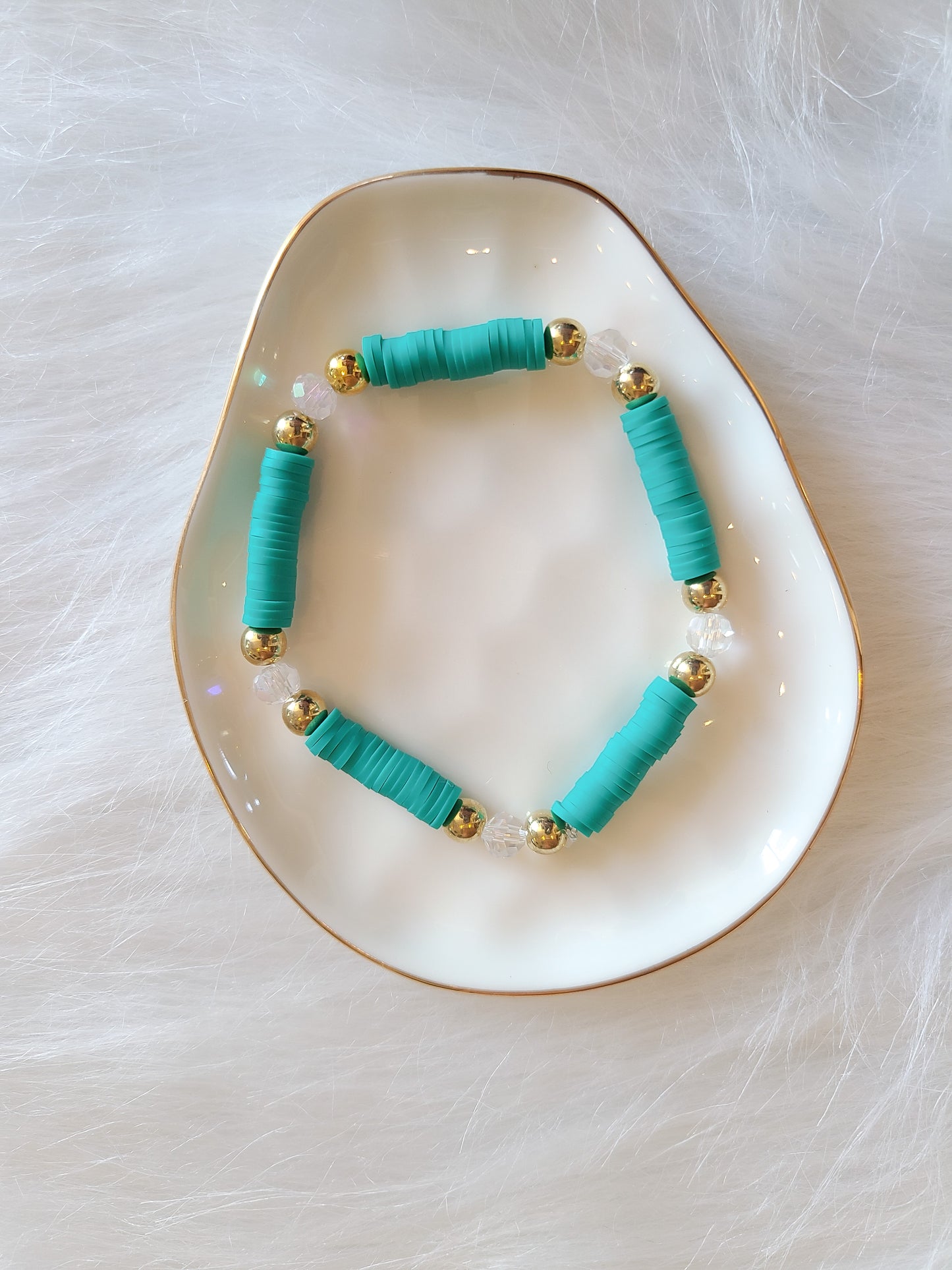 Mama Multicolor Heishi Bead Bracelet Set