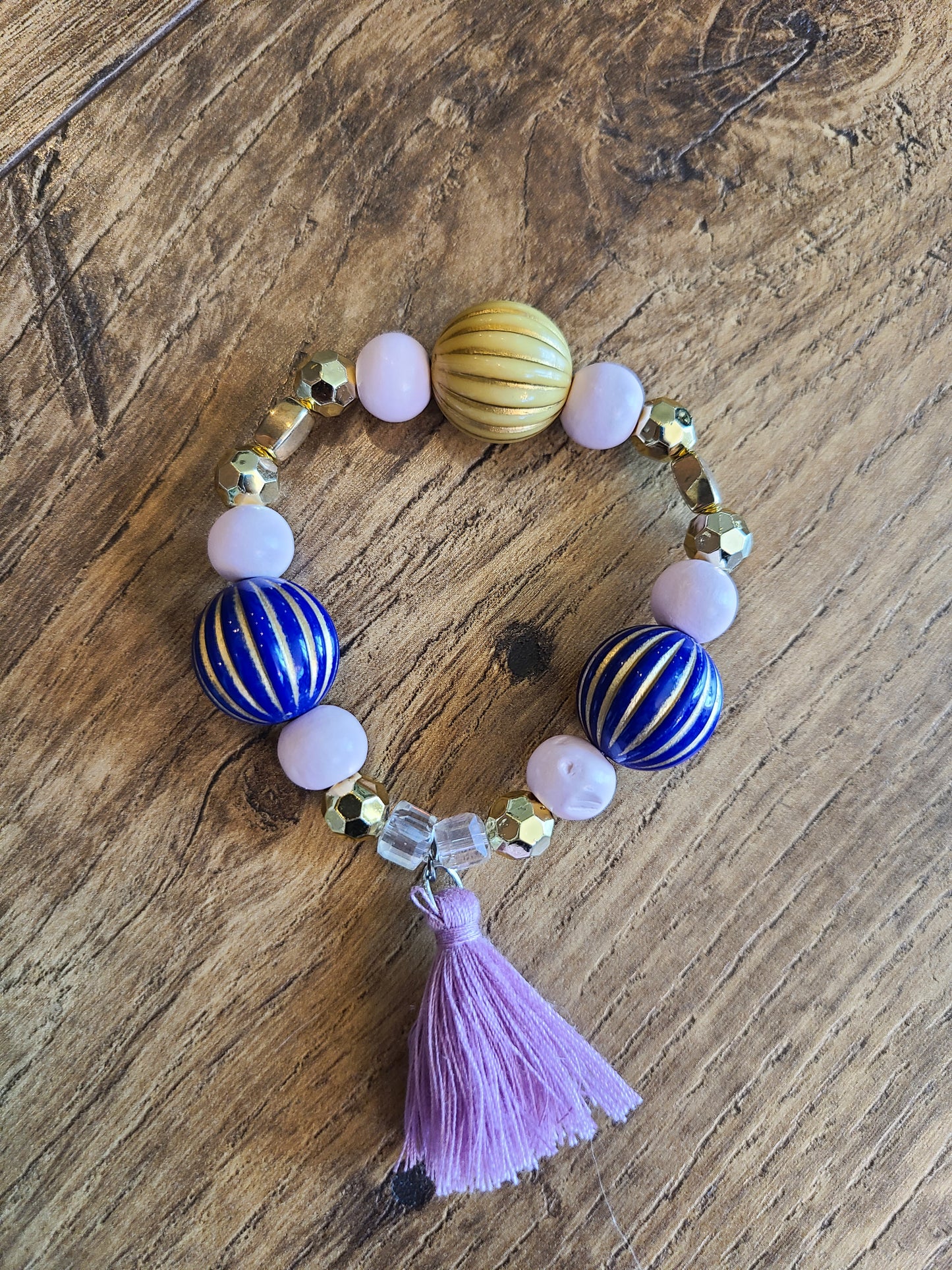 Beaded Tassel Mom Bracelet Set
