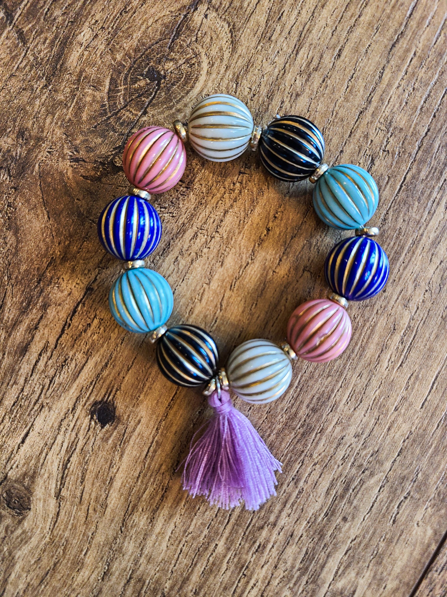 Beaded Tassel Multicolor Bracelet