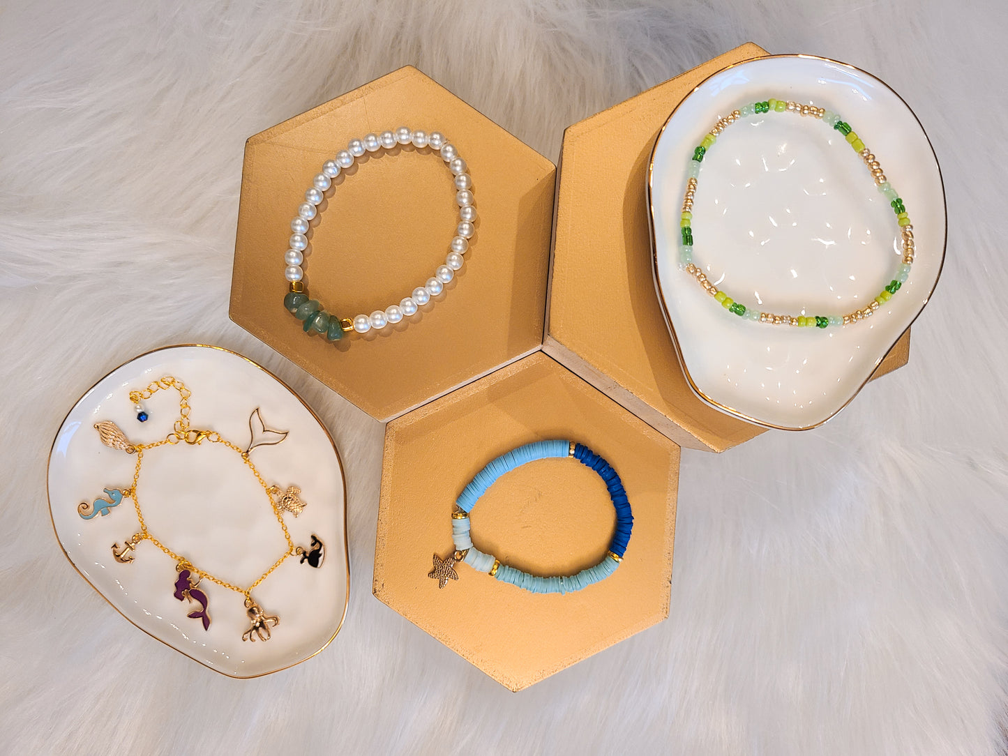 Marine Sea Ocean Charm Bracelet Set