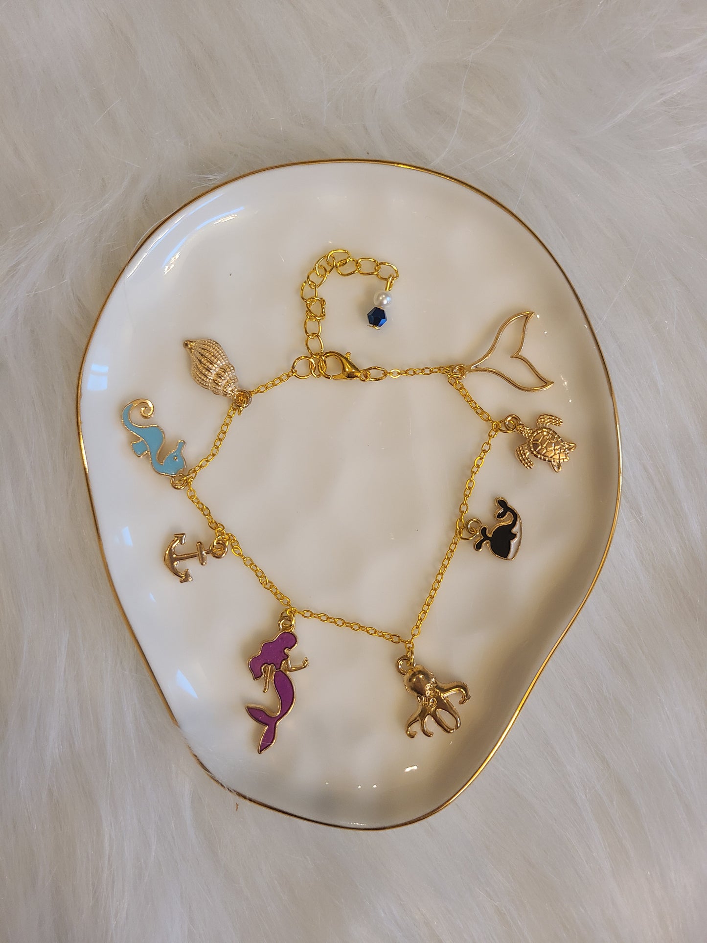 Marine Sea Ocean Charm Bracelet Set