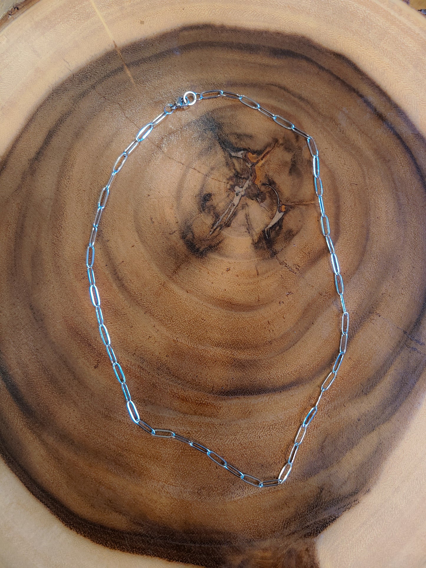 Blue Floating Bead Silver Necklace Set
