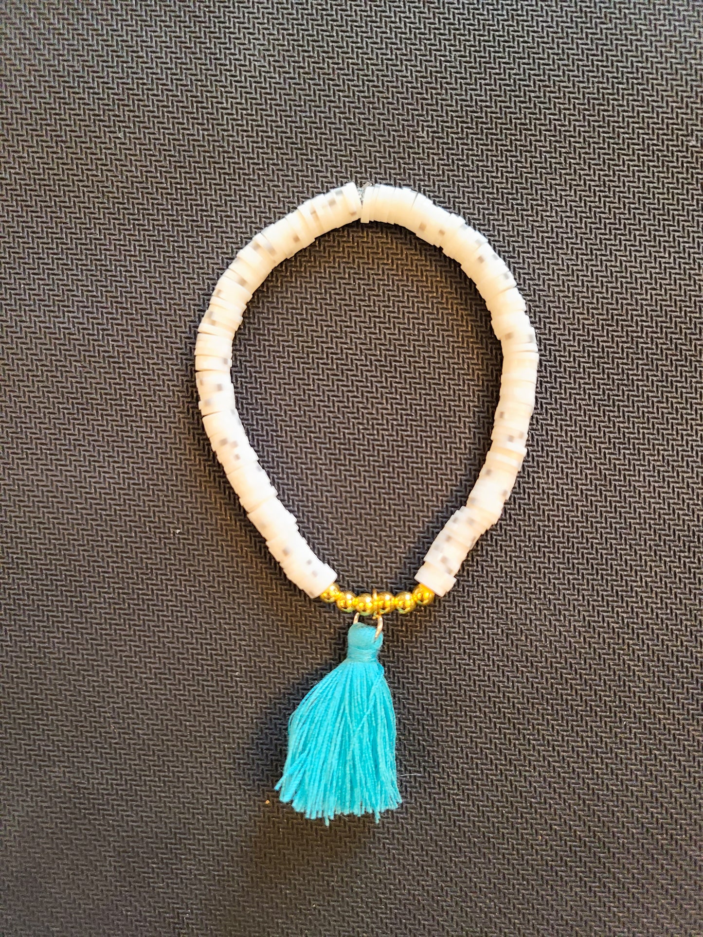 Blue and Gold Beaded Bracelet Set