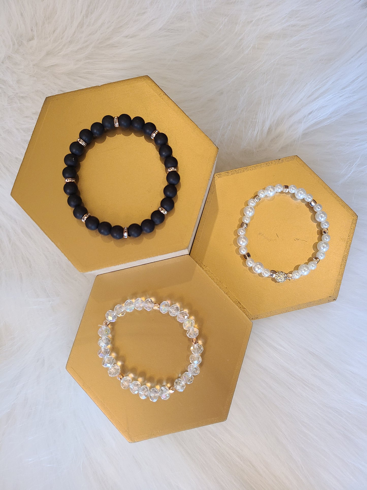 Rose Gold Glam Bracelet Set