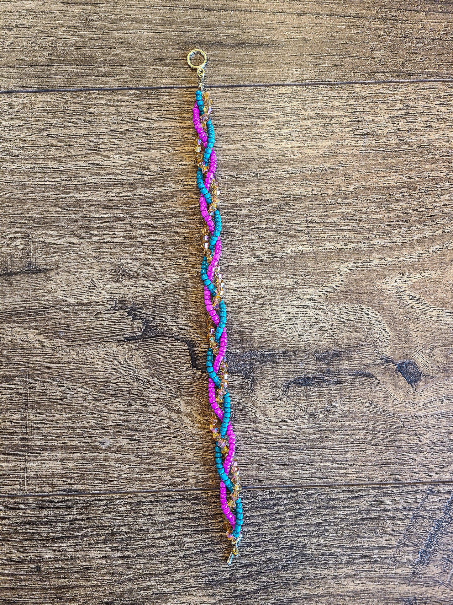 Vibrant Braided Seed Bead Bracelet