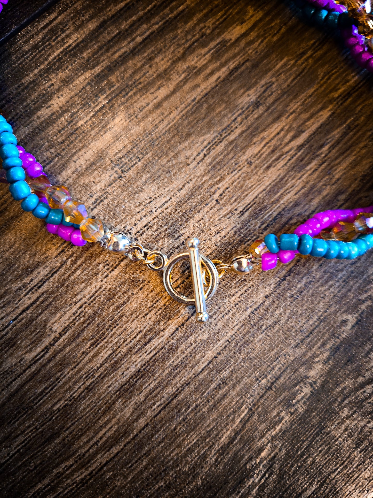 Vibrant Braided Seed Bead Bracelet